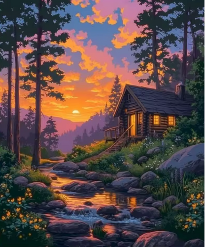 Sunset on the Forest