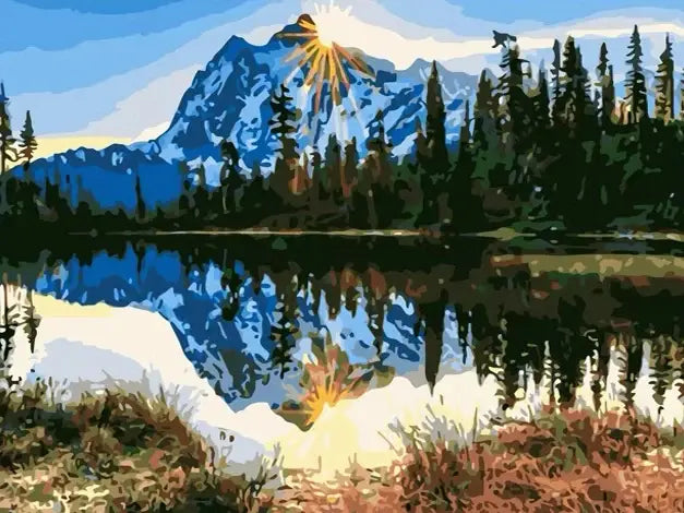 Lavender Landscape Paint By Numbers Kit