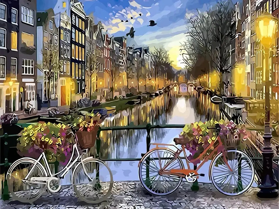 Mountain Lake Sunset Paint By Numbers Kit